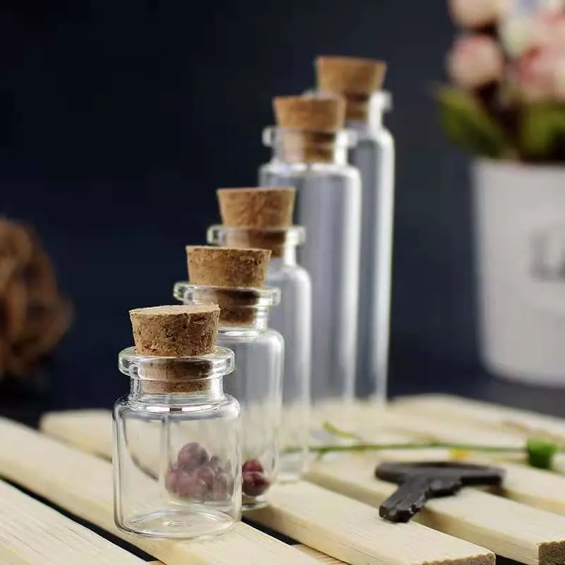 Stocked Empty Free Sample Storage Bottle Glass Vials with Cork