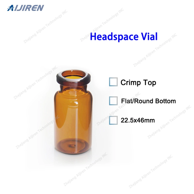 Aijiren 10ml Amber Clear Laboratory Glass Crimp Headspace Vial for Gas Chromatography Vh1035