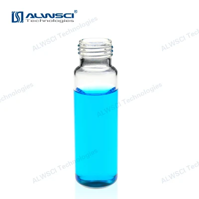 Frasco de vidro Alwsci 20ml transparente âmbar com tampa roscada